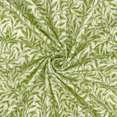 Crafty by Chatham Glyn 100 % coton 140 cm de large William Morris Willow Bough Tissu imprimé numériquement Crafty Cottons ; Sauge